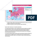 Observen El Mapa y Elabora Una Lista de Países Industrializados Hacia 1850 y Otra de Países Débilmente Industrializados A Finales Del Siglo XIX