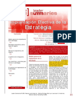 Implantación Efectiva de La Estrategia