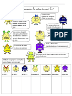 La NATURE DES MOTS Leçon Exercices CE2