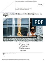 ¿Cómo Denunciar La Desaparición de Una Persona en Bogotá - Bogota - Gov.co