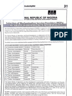 Selection of Mechanization Service Providers (MSPS) : Request For Expression of Interest (Eoi)