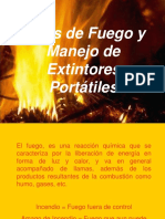 Tipos de Fuego y Manejo de Extintores Portatiles