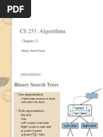 CS 253: Algorithms: Binary Search Trees