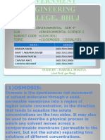 Branch Environmental Sem 4 Sub Environmental Science-2 SUBJECT CODE (2141301) Topic (1) Osmosis, (2) Dialysis