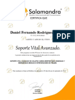 Certificado Acls Dr. Daniel Rodriguez 2021
