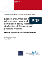 Dougherty & Callender - English & US Higher Education Access & Success Policies 2017