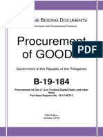 Procurement of Goods: Hilippine Idding Ocuments