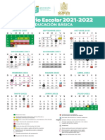 Calendario Escolar Senl 2021 - 2022 2