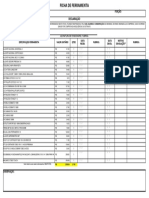 Declaração: Valor Unitário Especificação Ferramenta Qtde Data Receb. Rubrica Data Devol. Motivo Devolução Rubrica