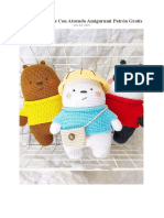 Osito de Peluche Con Atuendo PDF Amigurumi Patron Gratis