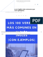 Los 100 Verbos en Inglés Más Comunes Que Debes Saber (Con Ejemplos)