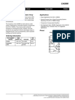 General Purpose NPN Transistor Array Applications: FN483.5 Data Sheet August 2003