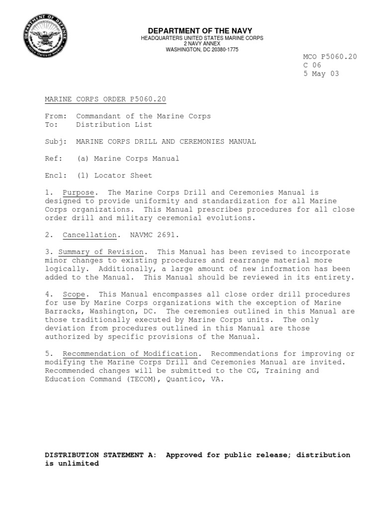 Color guard drill manual usmc