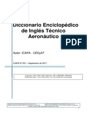 ICAPA 001 Diccionario Enciclopédico de Inglés Técnico Aeronáutico SEP2017, PDF, Temperatura