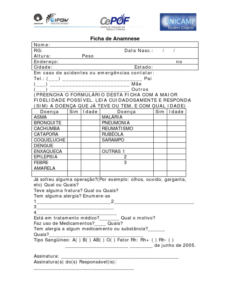 FICHA DE ANAMNESE MASTER OLHOS