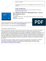 Non-Newtonian Effects of Multigrade Oils On Journal Bearing Performance