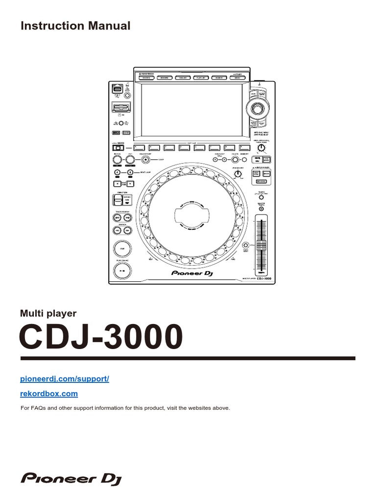 Pioneer CDJ 3000 PDF Usb Local Area Network