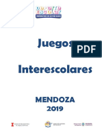 Juegos Interescolares Mendoza 2019