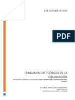 Fundamentos teóricos de la observación