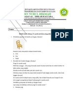 UJIAN TENGAH SEMESTER GANJIL TAHUN PELAJARAN 2021/2022 TEMA 2 (BERMAIN DI LINGKUNGANKU) KELAS II (DUA