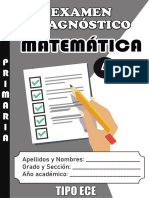 Prueba Evaluativa Matematica 4ºgradoprimaria