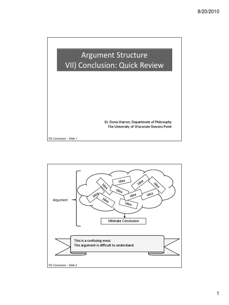 Understanding Argument Structure | PDF | Argument | Inference