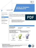 Catia V5 Training - Intermediate: Who Should Attend