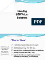 Revisiting LGU Vision Statement