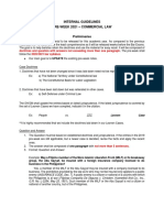 Internal Guidelines Pre Week Commercial Law