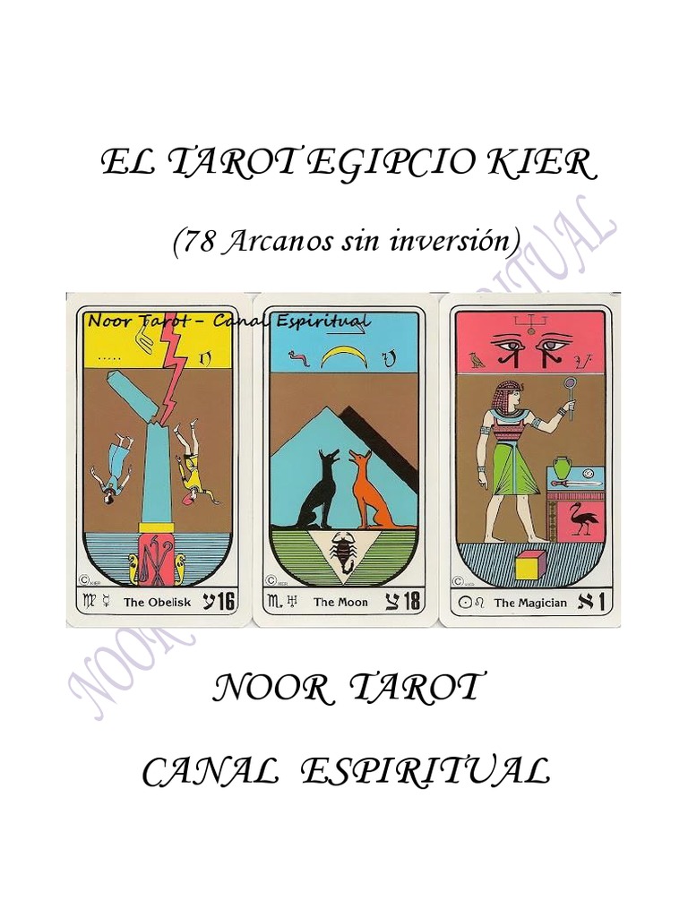 EL TAROT EGIPCIO KIER (78 Arcanos Sin Inversion) - NOOR TAROT-CANAL ...