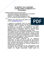 Fluir ou disfluir: discussão sobre gagueira e psicanálise