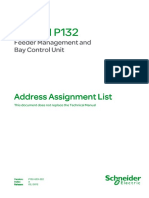 Micom P132: Address Ass Address Ass Address Ass Address Assignment List Ignment List Ignment List Ignment List