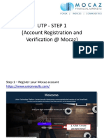Utp - Step 1 (Account Registration and Verification at Mocaz)