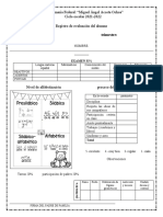 Registro de Evaluacion