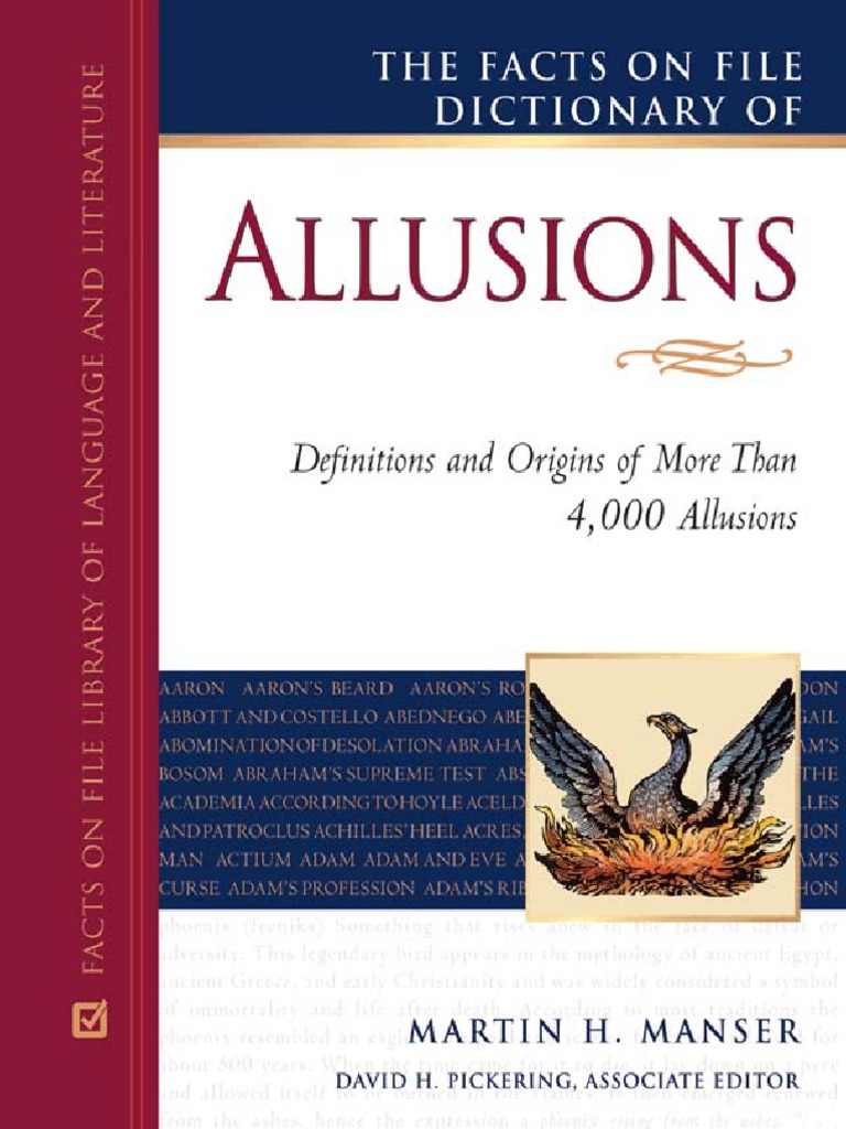 The Facts On File Dictionary of Allusions PDF Adam Theseus