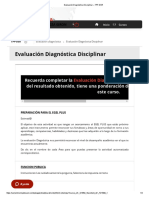 Evaluación Diagnóstica Disciplinar - TPP-DeR (-)