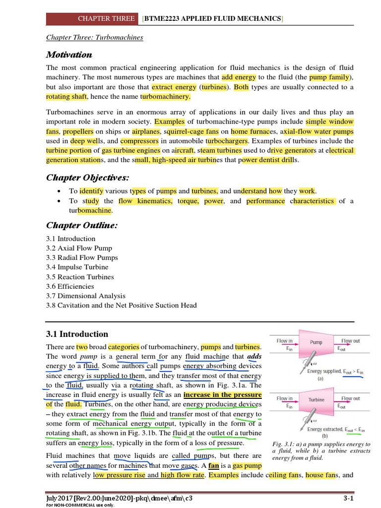 Turbomachinery: Pumps and Turbines Overview | PDF | Turbomachinery ...