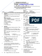 Soal UTS Bahasa Inggris Kelas 9 Semester 2