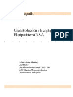 Una Introducción A La Criptografía, El Criptosistema Rsa