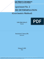 Lab. 2-Moisture and Determination (Gravimetric Method)