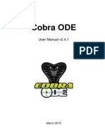 Cobra ODE: User Manual v2.4.1