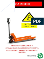 Warning Hand Pallet