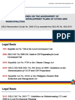 Updated Guidelines On The Assessment of Comprehensive Development Plans of Cities and Municipalities