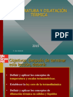 Temperatura y Dilatación Térmica