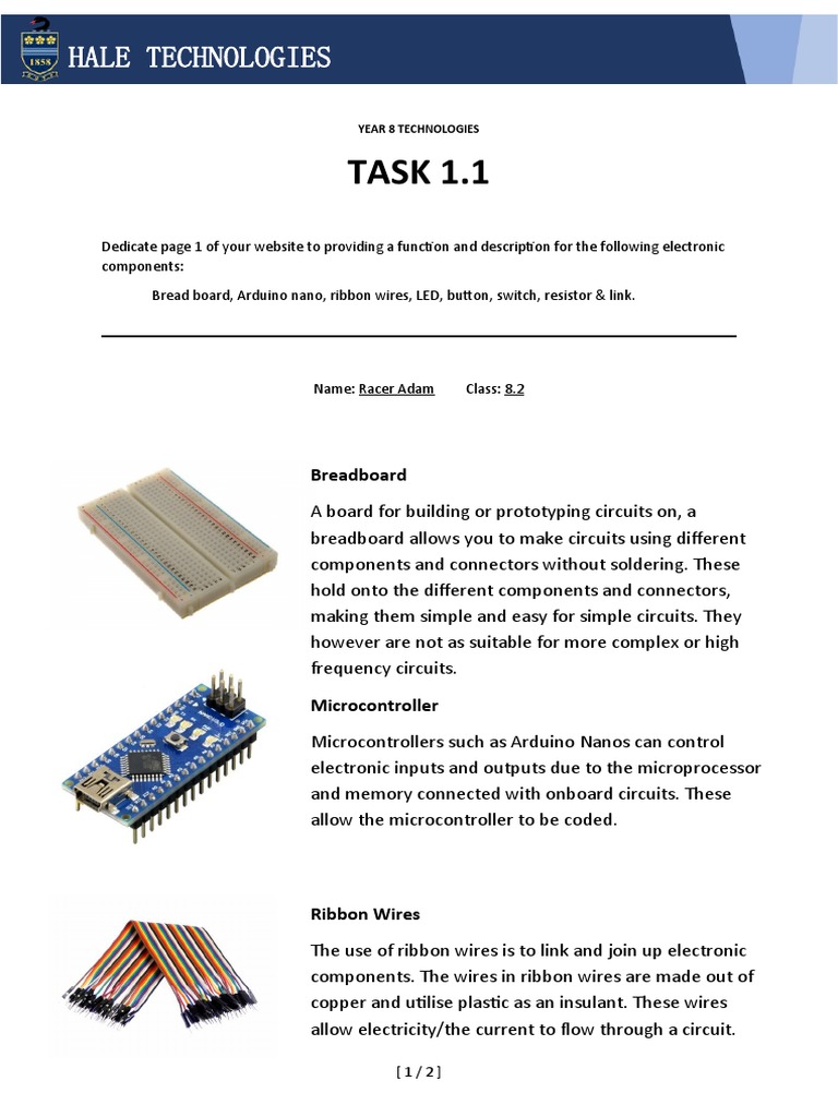 Task 1 | PDF | Electronic Circuits | Electronics