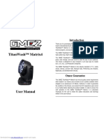 Titanwash™ Matrix4: User Manual