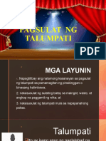 Pagsulat NG Talumpati