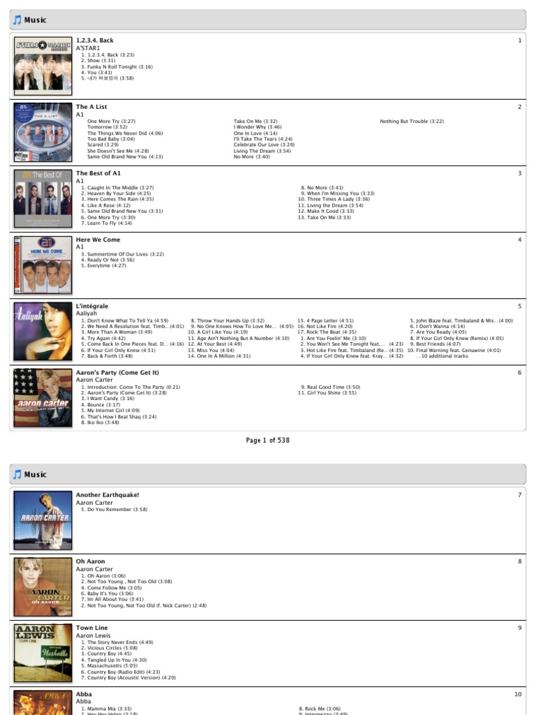 Music Catalog May 23 11