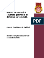 P4. Gráfica de Control U Número Promedio de Defectos Por Unidad 19151143