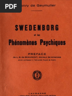 Henry de Geymuller Swedenborg Et Les Phenomenes Psychiques Imprimerie de L'Ere Nouvelle Lausanne 1934